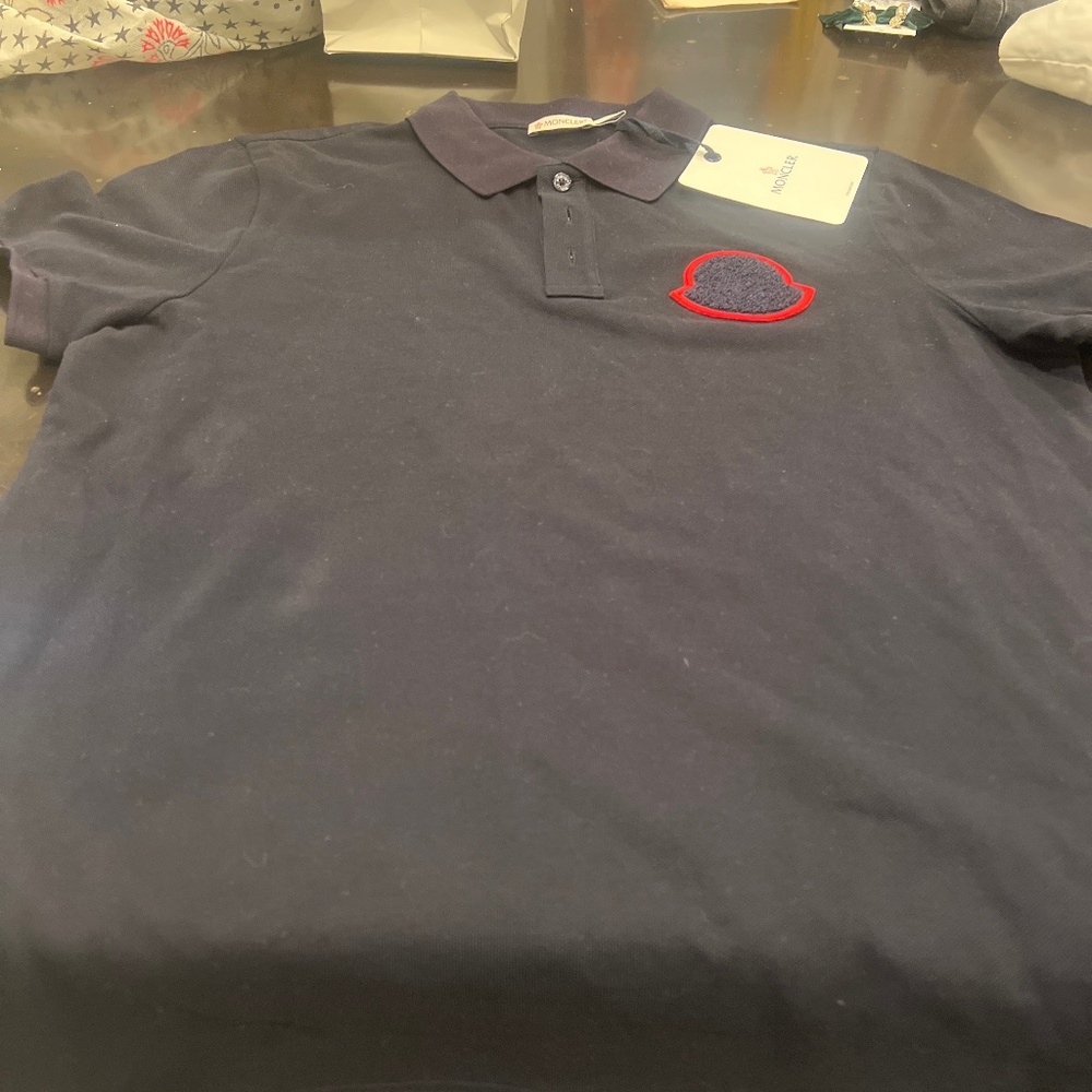 MONCLEr Button Down Logo Shirt